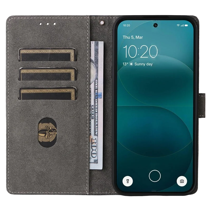 For Nothing Phone (4a) Pro Case Wallet RFID Blocking PU Leather Phone Cover Stand with Strap - Black