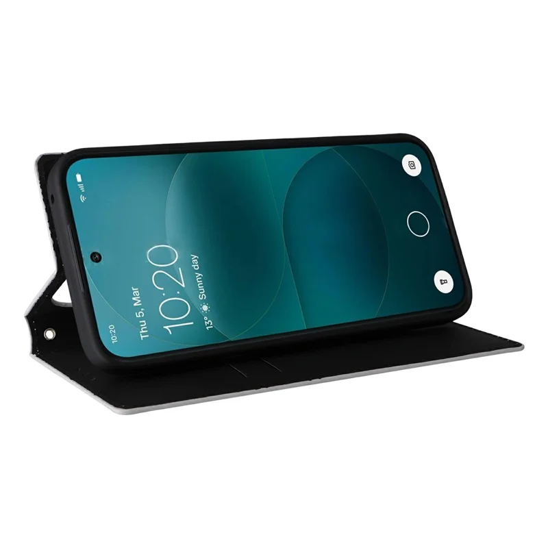 For Nothing Phone (4a) Pro Case Wallet Rhombus Imprinted PU Leather Phone Cover - Silver