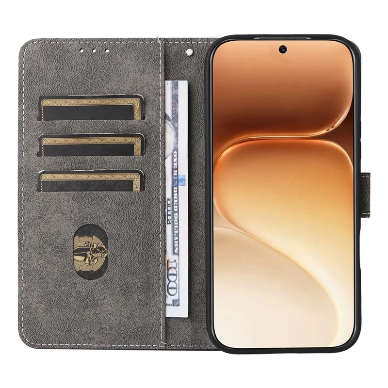 Чехол для Honor 600 5G / 600 Pro 5G, с функцией кошелька, блокировкой RFID, из искусственной кожи с подставкой и ремешком - черный