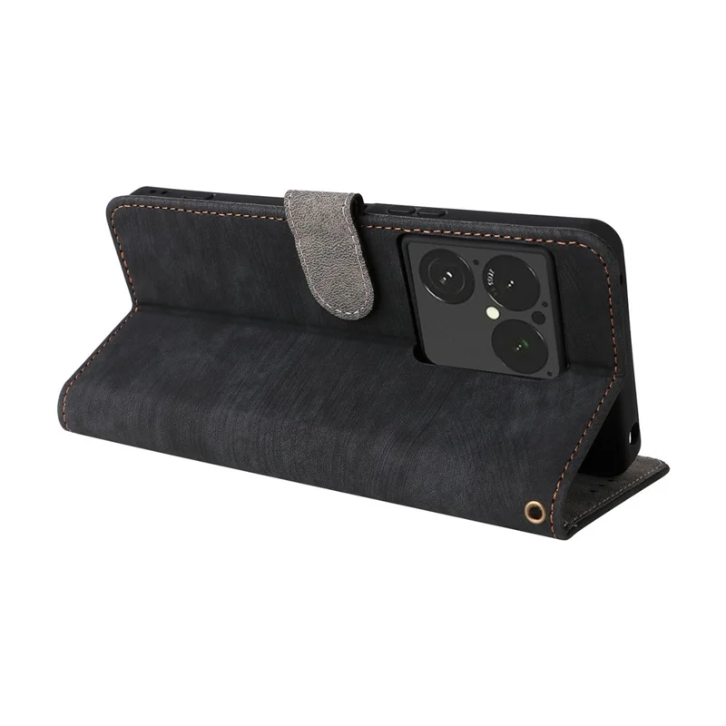 Cover per Sony Xperia 1 VIII con Portafoglio, Blocco RFID, Supporto in Pelle PU con Cinturino - Nero