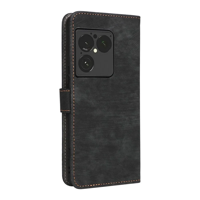Cover per Sony Xperia 1 VIII con Portafoglio, Blocco RFID, Supporto in Pelle PU con Cinturino - Nero