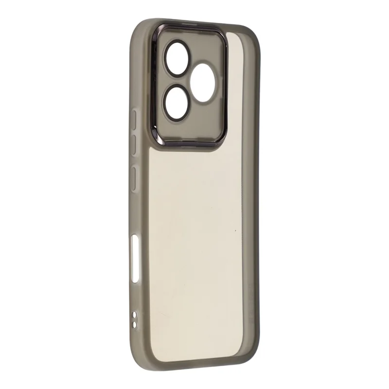 Für Samsung Galaxy S26 Ultra Hülle Vergoldeter Kamera-Rahmen TPU Handyhülle - Transparent Weiß - Transparent Schwarz