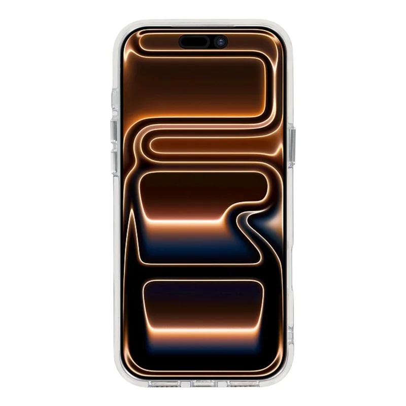 Funda magnética transparente con purpurina para iPhone 17 Pro, carcasa protectora de PC y TPU - Morado