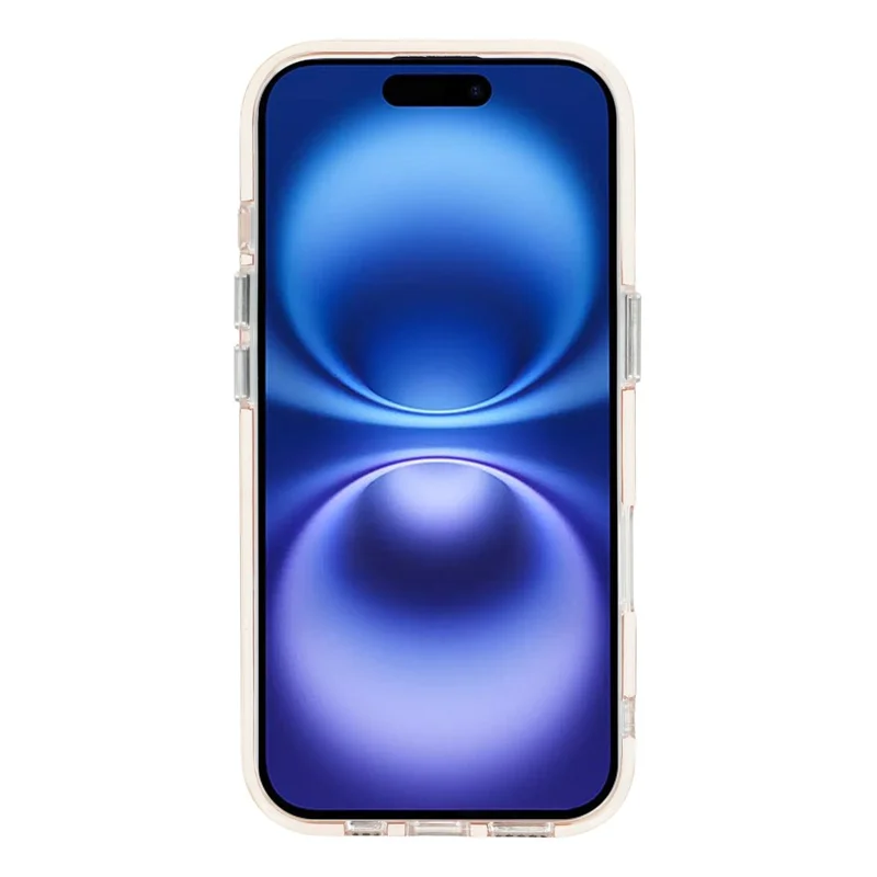 Für iPhone 16 Magnetisches Case Glitzer Klar PC TPU Schutzhülle - Rose