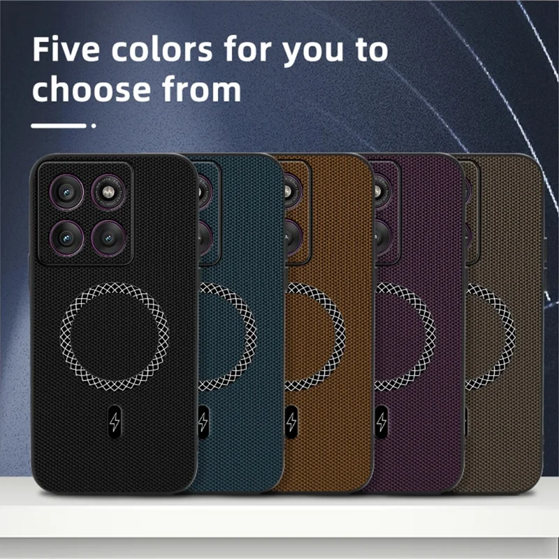 Obudowa do Motorola Edge 60 Pro 5G z teksturą trójkątów, z sztucznej skóry PU, antyuderzeniowa, ultra cienka obudowa - niebieska