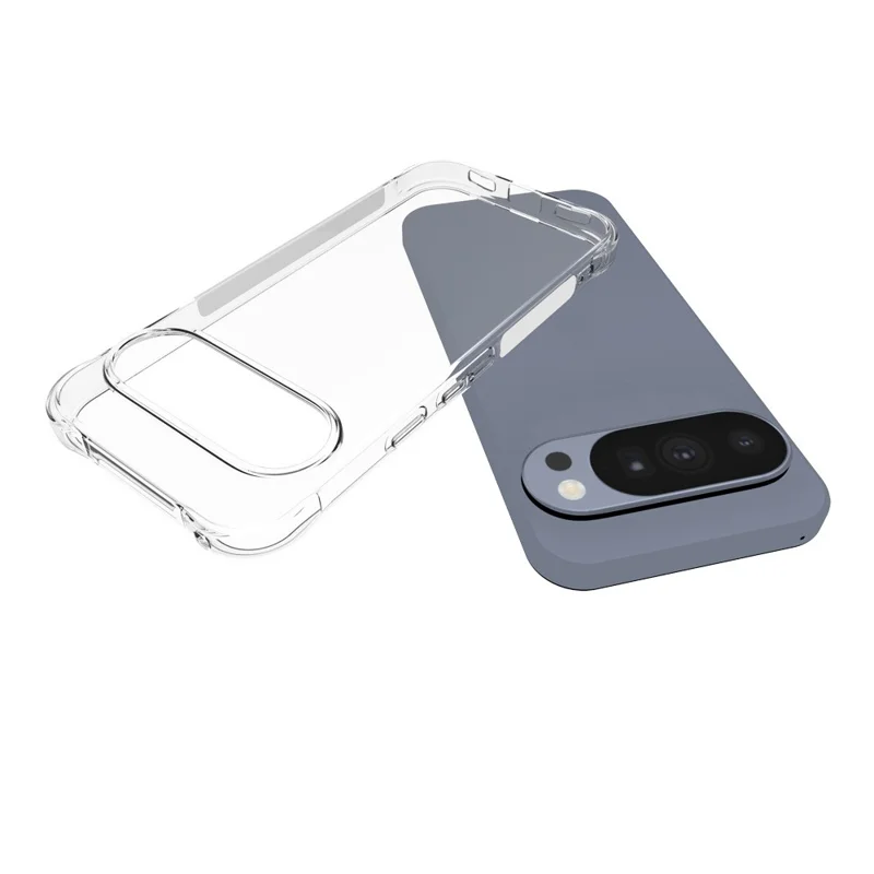 For Google Pixel 11 Pro Case Anti-Shock TPU Phone Cover Reinforced Corners - Transparent