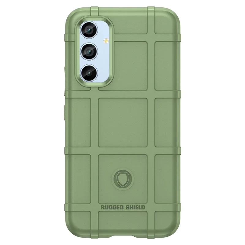 For Samsung Galaxy A54 5G Protective Phone Case Rugged Square Grid Texture TPU Cover - Green