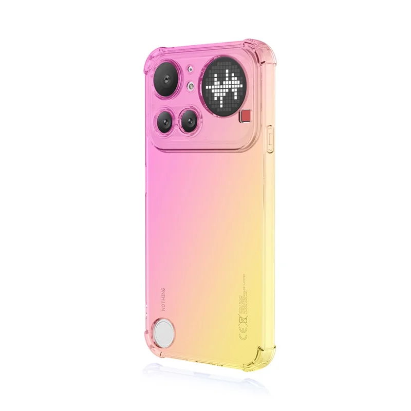 For Nothing Phone (4a) Pro Case Gradient Color TPU Anti-Drop Phone Cover - Pink  /  Gold