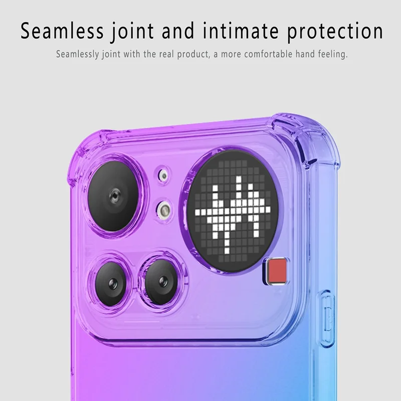 For Nothing Phone (4a) Pro Case Gradient Color TPU Anti-Drop Phone Cover - Pink  /  Gold