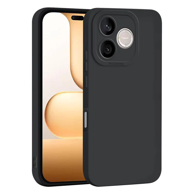 Cover per Honor 600 Lite 5G, Custodia in TPU Morbido Antiurto con Ritagli Precisi per Fotocamera - Nero