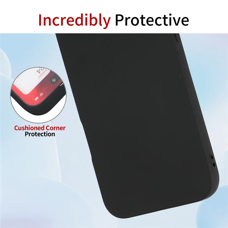 Cover per Honor 600 Lite 5G, Custodia in TPU Morbido Antiurto con Ritagli Precisi per Fotocamera - Nero