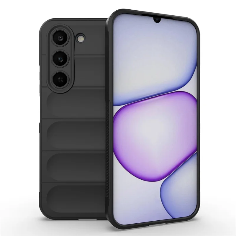 Чехол для Realme C83 5G, антиударный мягкий ТПУ, прочная задняя крышка — черный