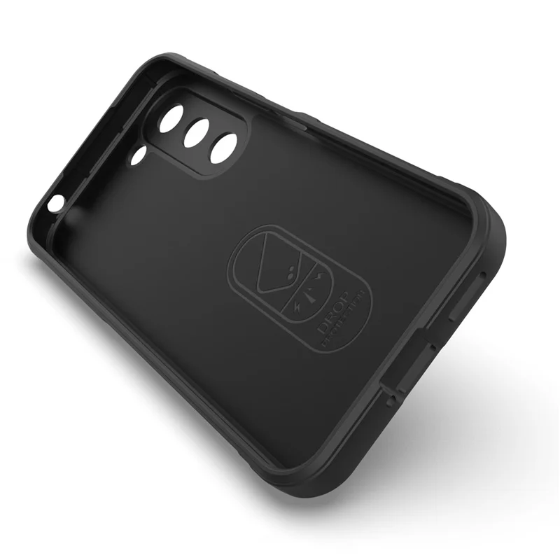 Чехол для Realme C83 5G, антиударный мягкий ТПУ, прочная задняя крышка — черный