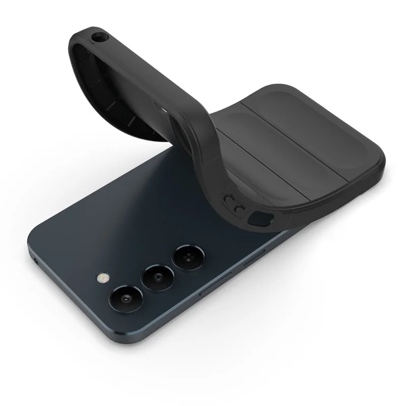 Чехол для Realme C83 5G, антиударный мягкий ТПУ, прочная задняя крышка — черный