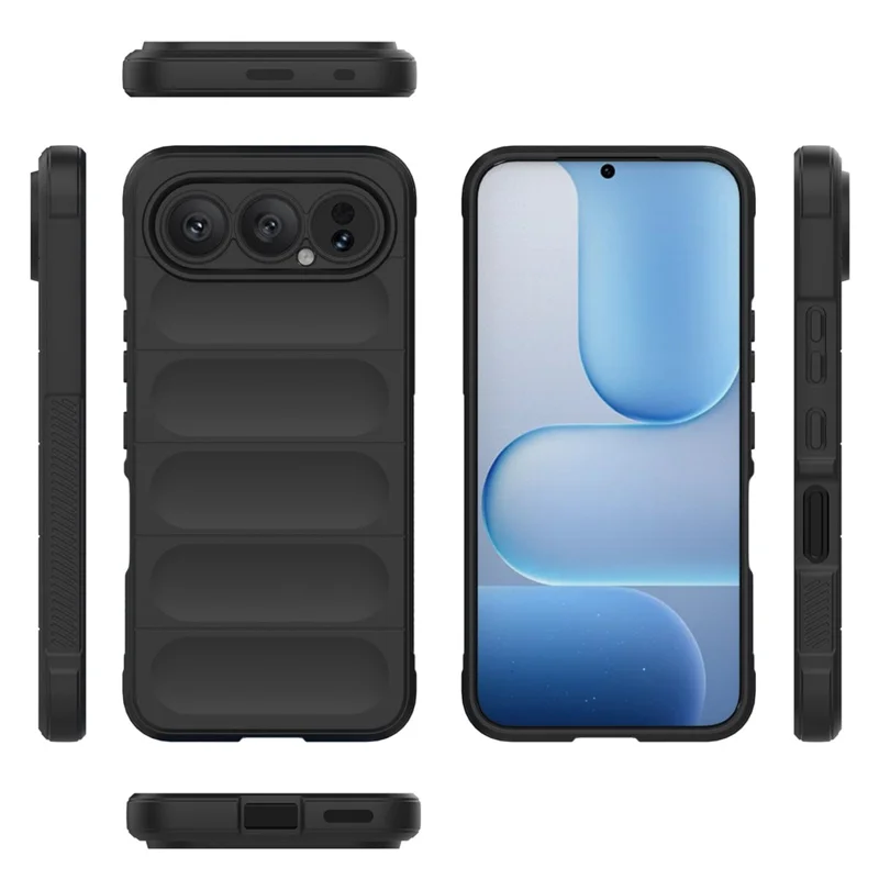 Etui do telefonu Honor 500 5G / 500 Pro 5G, odporno na upadki, miękkie etui TPU, odporna obudowa tylna - Czarna