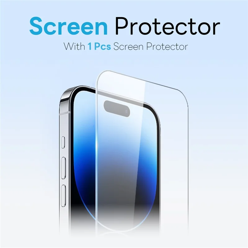 NORTHJO For iPhone 14 Pro Max Case Compatible with MagSafe Translucent Matte Shockproof Phone Cover with Tempered Glass Film - Black