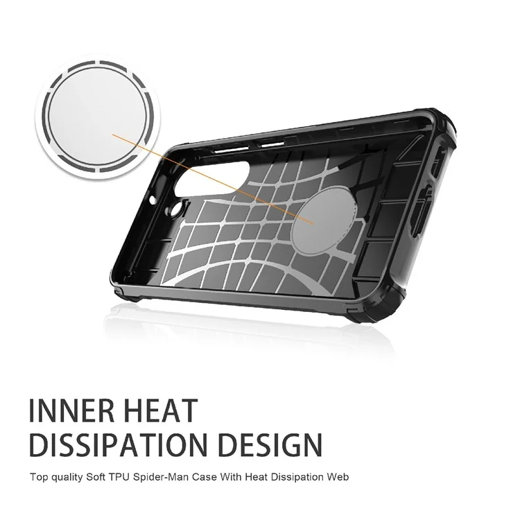 Phone Cover for Samsung Galaxy S23+, Anti-fingerprint TPU + PC Back Cover Cell Phone Case - Grey