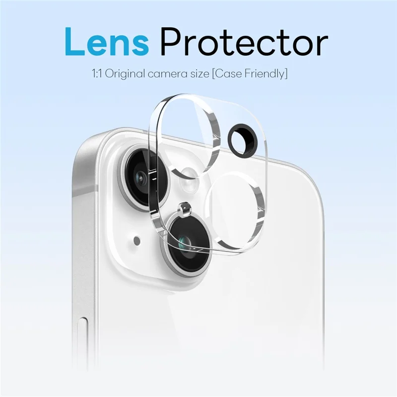 NORTHJO For iPhone 14 Magnetic Case Translucent Matte Shockproof Phone Cover Set with Front Screen Protector + Lens Film - Black