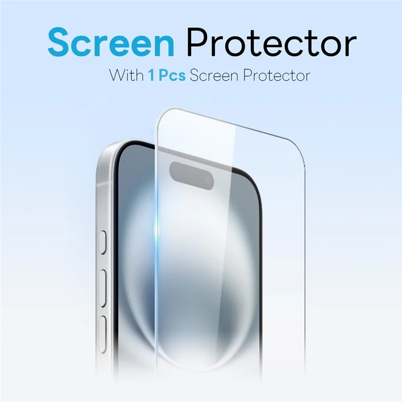 NORTHJO For iPhone 16 Plus Magnetic Case Translucent Matte Shockproof Phone Cover Set with Front Screen Protector + Lens Film - Blue