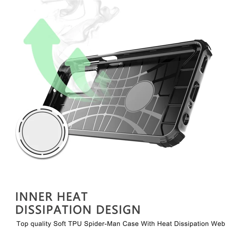 Phone Back Cover for Samsung Galaxy A23 4G / 5G (Global Version), Scratch Resistant TPU + PC Cell Phone Case - Red