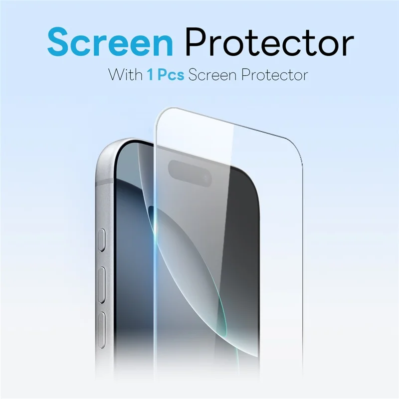 NORTHJO For iPhone 16 Pro Magnetic Case Translucent Matte Shockproof Phone Cover Set with Front Screen Protector + Lens Film - Grey