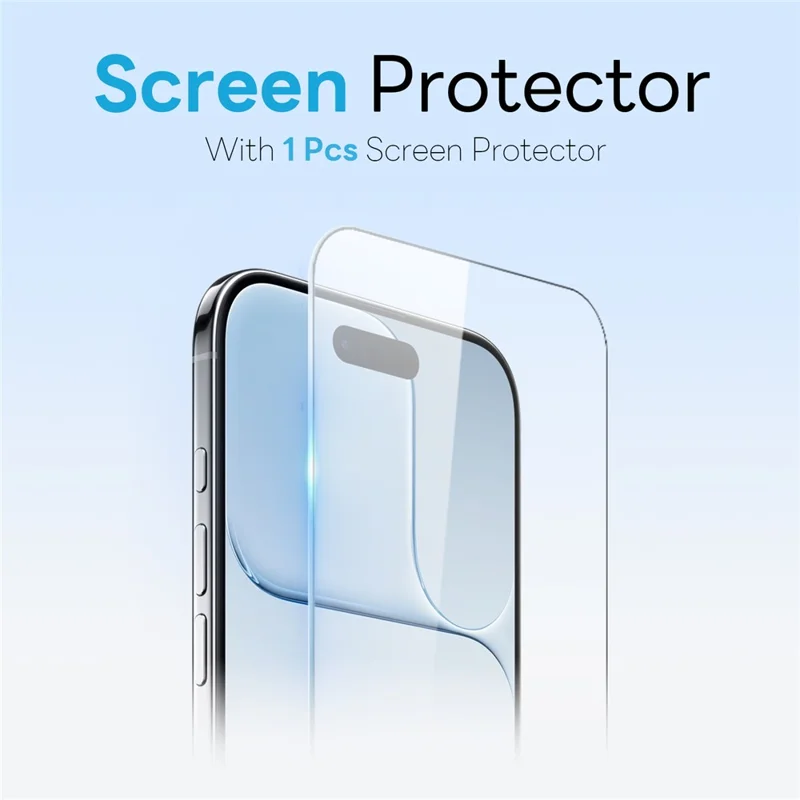 NORTHJO For iPhone Air Magnetic Case Translucent Matte Shockproof Phone Cover Set with Front Screen Protector + Lens Film - Blue