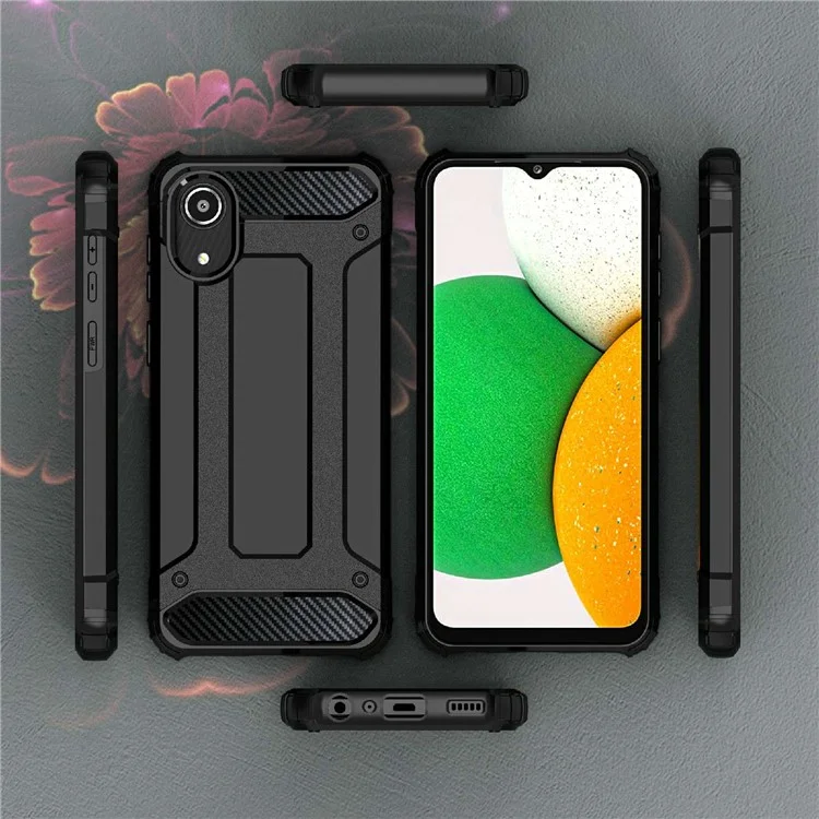 Drop Protection Phone Cover for Samsung Galaxy A03 Core, TPU + PC Back Cover Cell Phone Case - Navy Blue