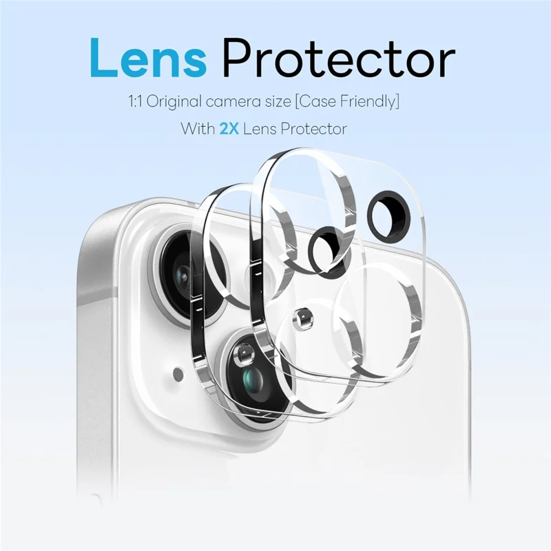 NORTHJO 5 in 1 Set for iPhone 14 Plus Magnetic Case Translucent Matte Shockproof Phone Cover with 2 Front Screen Protector + 2 Lens Film - Black