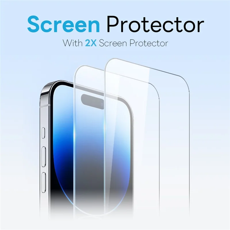 NORTHJO 5 in 1 Set for iPhone 14 Pro Magnetic Case Translucent Matte Shockproof Phone Cover with 2Pcs Front Screen Protector + 2Pcs Lens Film - Black