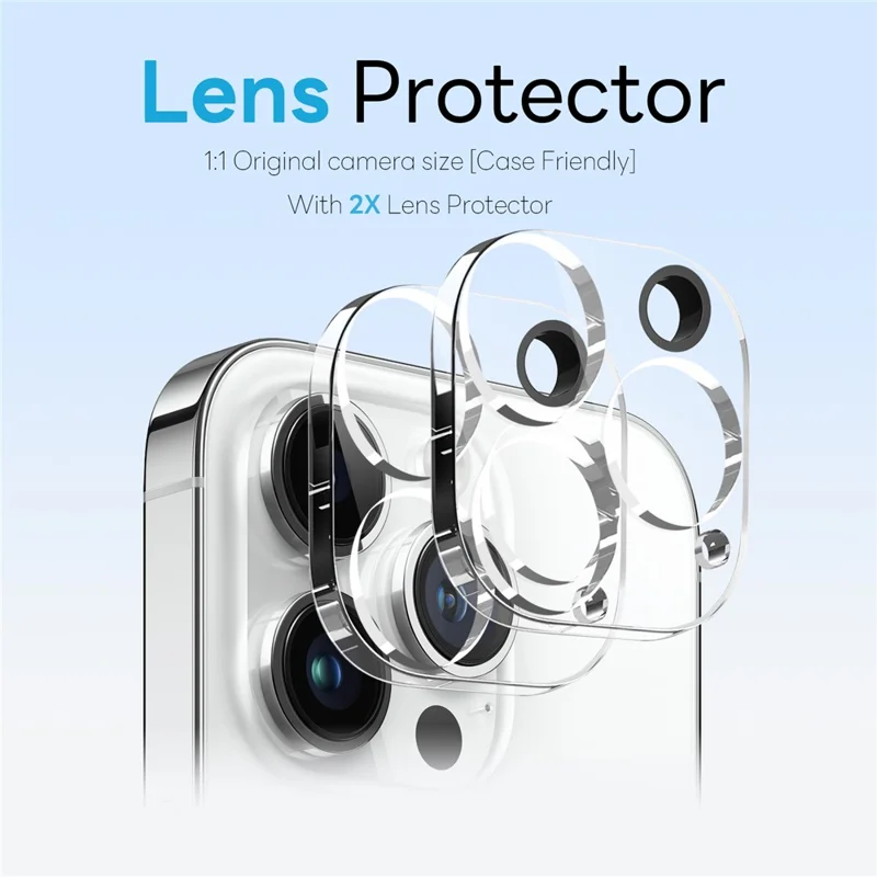 NORTHJO 5 in 1 Set for iPhone 14 Pro Magnetic Case Translucent Matte Shockproof Phone Cover with 2Pcs Front Screen Protector + 2Pcs Lens Film - Black