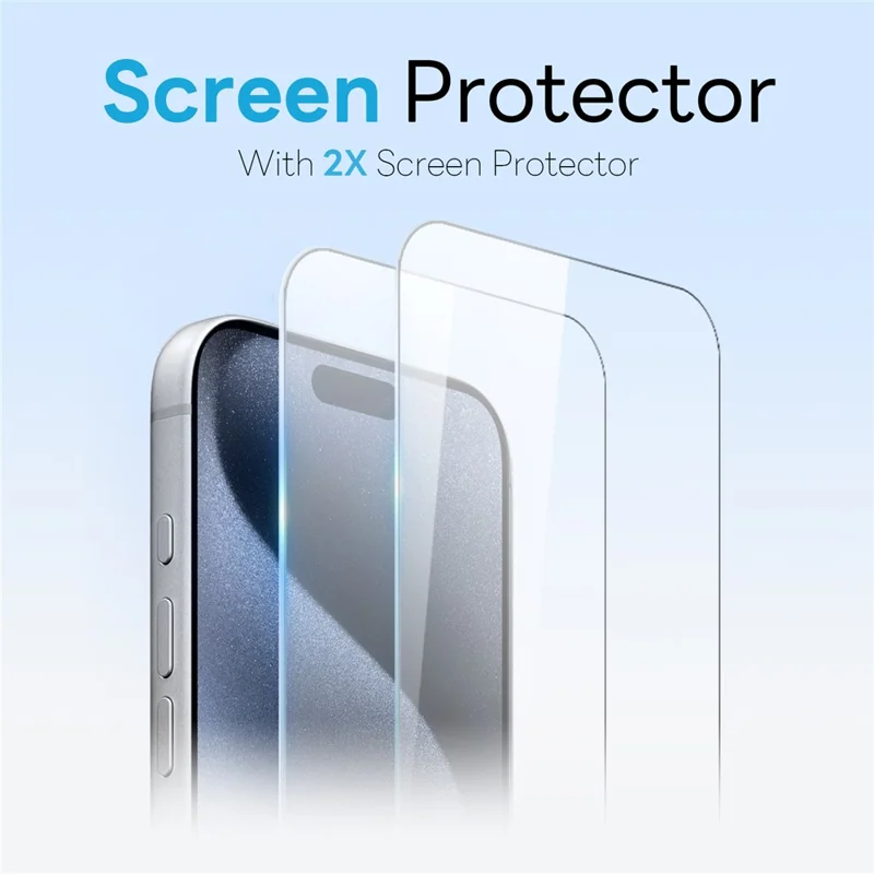 NORTHJO 5 in 1 Set for iPhone 15 Pro Magnetic Case Translucent Matte Shockproof Phone Cover with 2Pcs Front Screen Protector + 2Pcs Lens Film - Pink