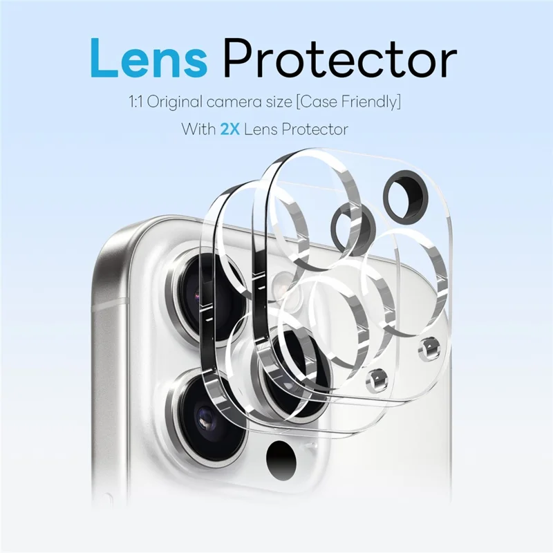 NORTHJO 5 in 1 Set for iPhone 16 Pro Max Magnetic Case Translucent Matte Shockproof Phone Cover with 2Pcs Front Screen Protector + 2Pcs Lens Film - Orange