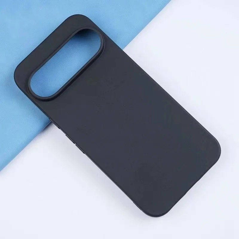 For Google Pixel 11 Pro XL Case Soft Matte Back TPU Black Phone Cover (Large Cutout) - Sort