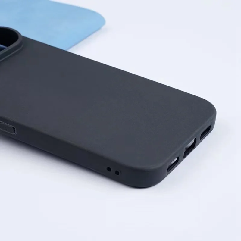 For Google Pixel 11 Pro XL Case Soft Matte Back TPU Black Phone Cover (Large Cutout) - Sort