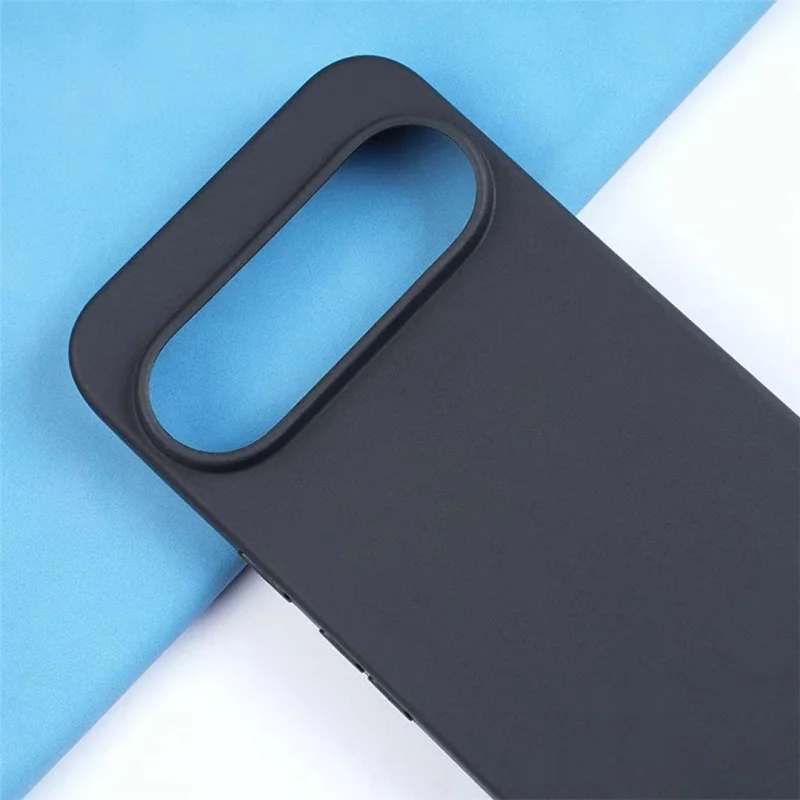 For Google Pixel 11 Pro XL Case Soft Matte Back TPU Black Phone Cover (Large Cutout) - Sort