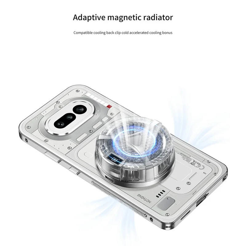 For Nothing Phone (4a) Pro Bumper Cases Metal Frame Heat Dissipation Cover with Lens Protector - Silver