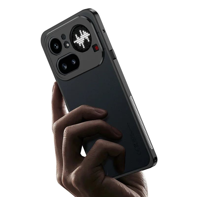 For Nothing Phone (4a) Pro Bumper Cases Metal Frame Heat Dissipation Cover with Lens Protector - Silver