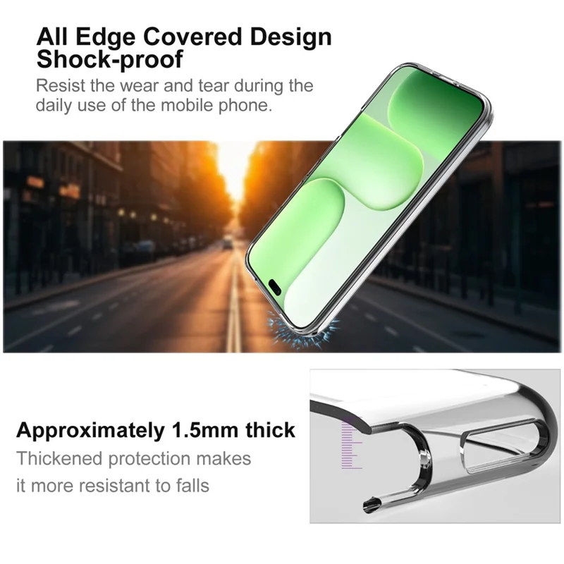 IMAK UX-10 Series For Honor 600 Lite 5G Phone Case Soft TPU Mobile Back Cover - Transparent