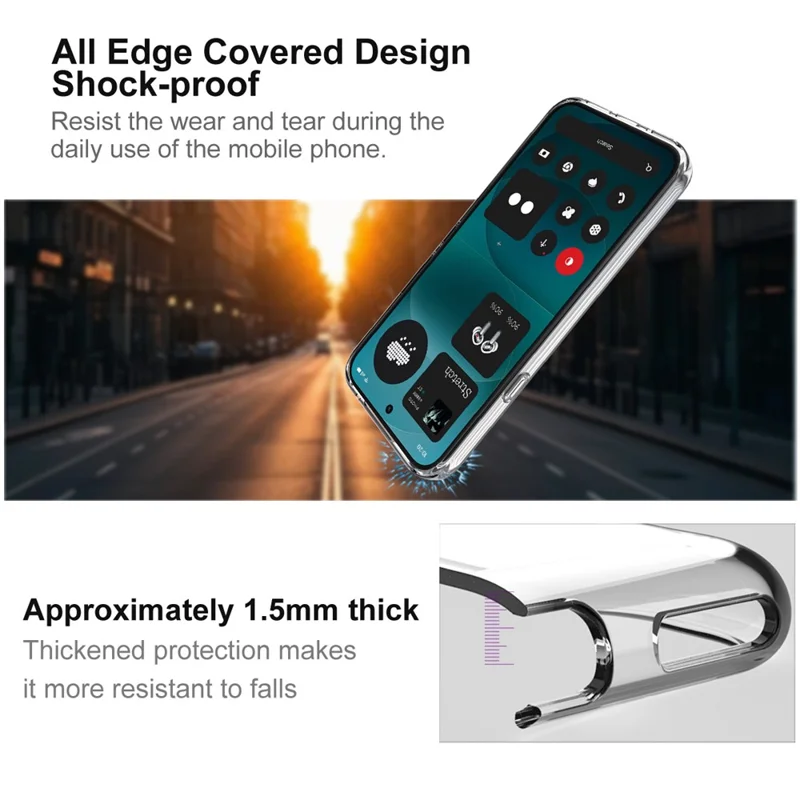 IMAK UX-10 Series For Nothing Phone (4a) Pro Phone Case Soft TPU Mobile Back Cover - Transparent