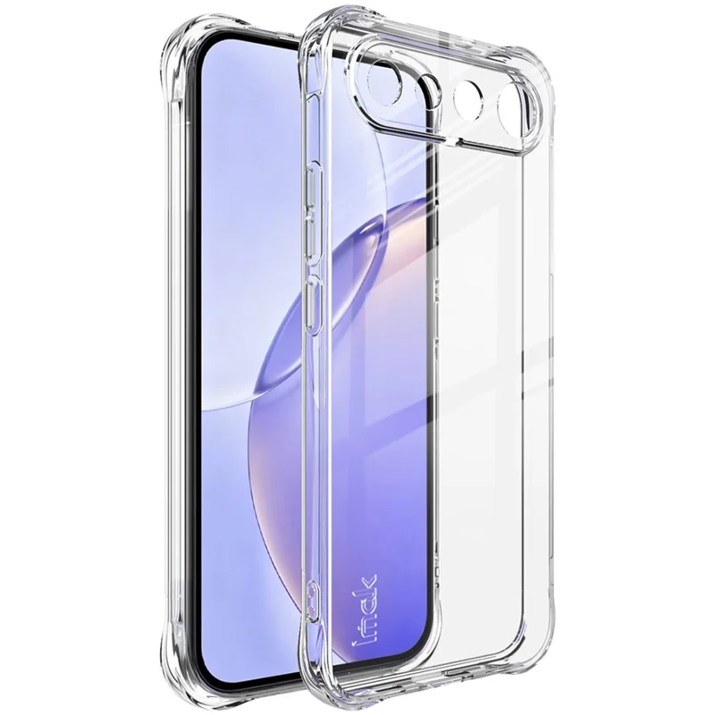 IMAK pour Realme 16 5G Coque TPU Étui pour Téléphone Antichoc avec Coussin d'Air - Transparent