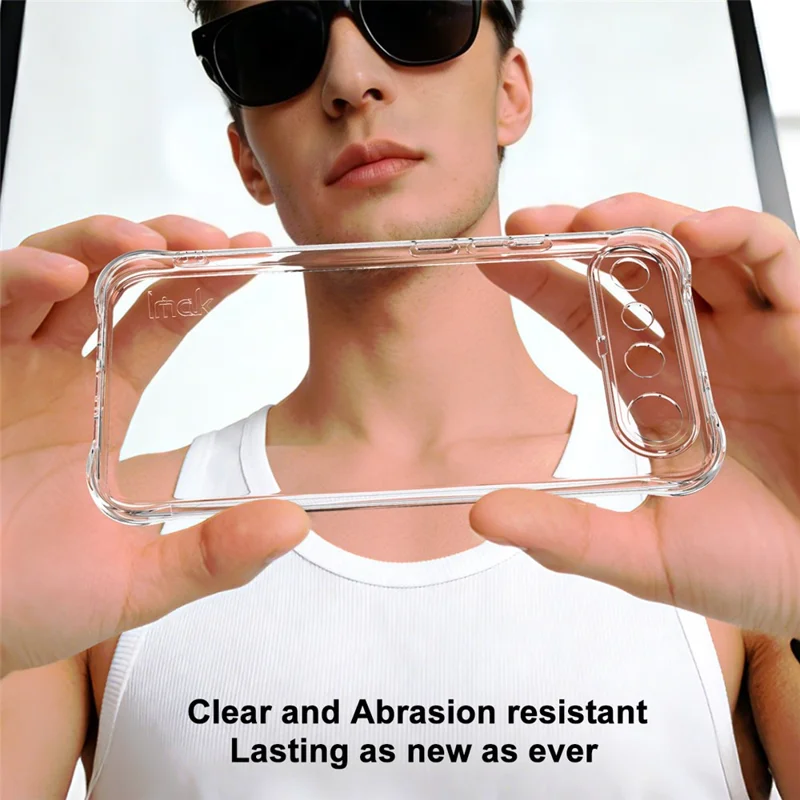 IMAK pour Realme 16 5G Coque TPU Étui pour Téléphone Antichoc avec Coussin d'Air - Transparent