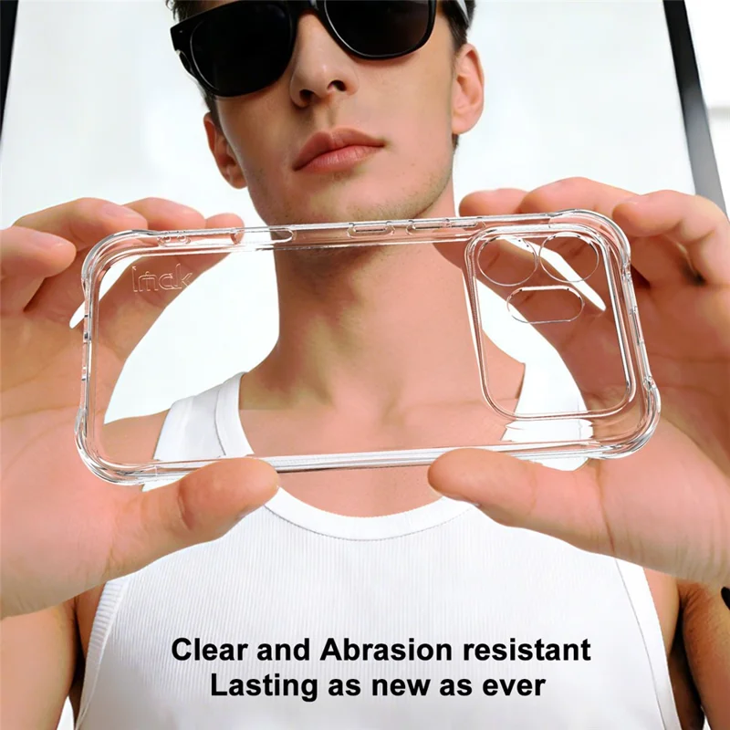 IMAK For Honor 600 5G Case TPU Phone Cover Airbag Shockproof Protection - Transparent