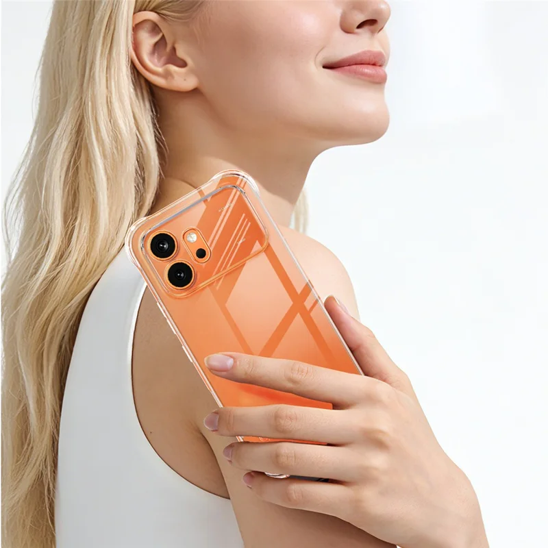 IMAK For Honor 600 5G Case TPU Phone Cover Airbag Shockproof Protection - Transparent