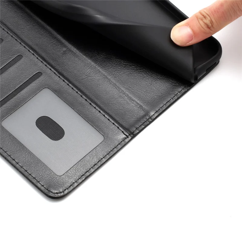 For Google Pixel 11 Pro XL Wallet Case Litchi Texture Leather Flip Cover with Card Slots and Hand Strap - Black