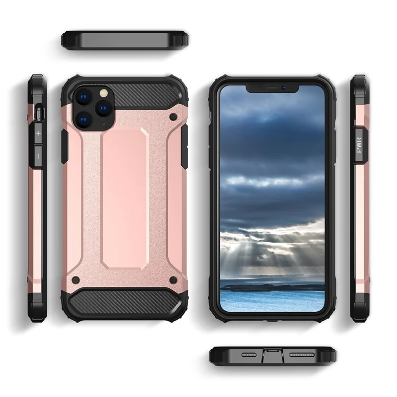 For iPhone 11 Pro 5.8 inch Phone Cover Shell Shockproof TPU + PC Back Cover Cell Phone Case - Silver