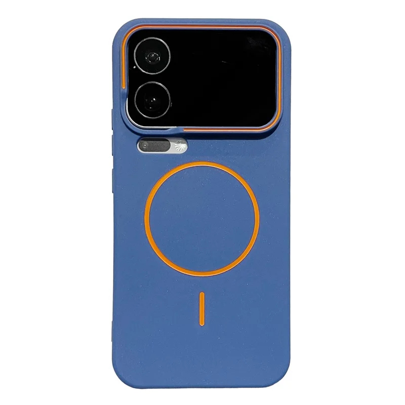 Étui magnétique pour Xiaomi 17 Pro Max, housse en silicone liquide mat - Bleu