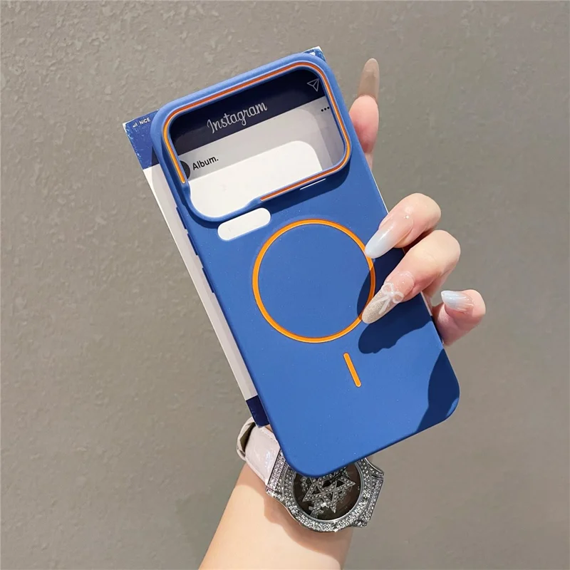 Étui magnétique pour Xiaomi 17 Pro Max, housse en silicone liquide mat - Bleu