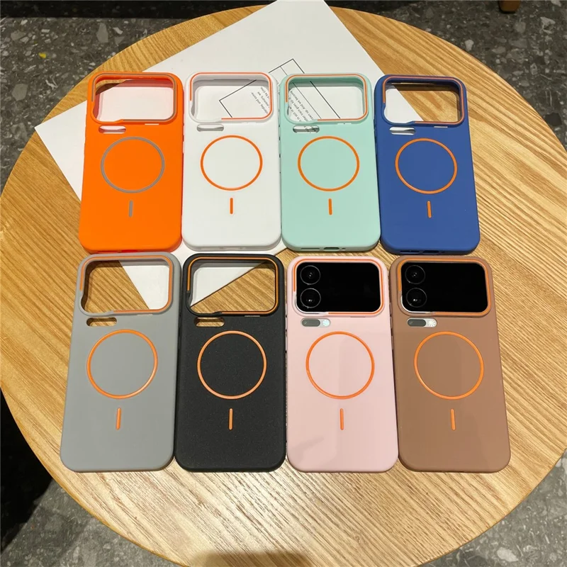 Étui magnétique pour Xiaomi 17 Pro Max, housse en silicone liquide mat - Bleu