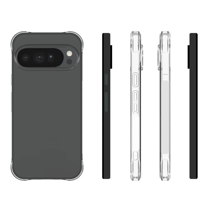 Für Google Pixel 11 Pro XL Hülle Anti-Stoß TPU Handyhülle verstärkte Ecken - Transparent