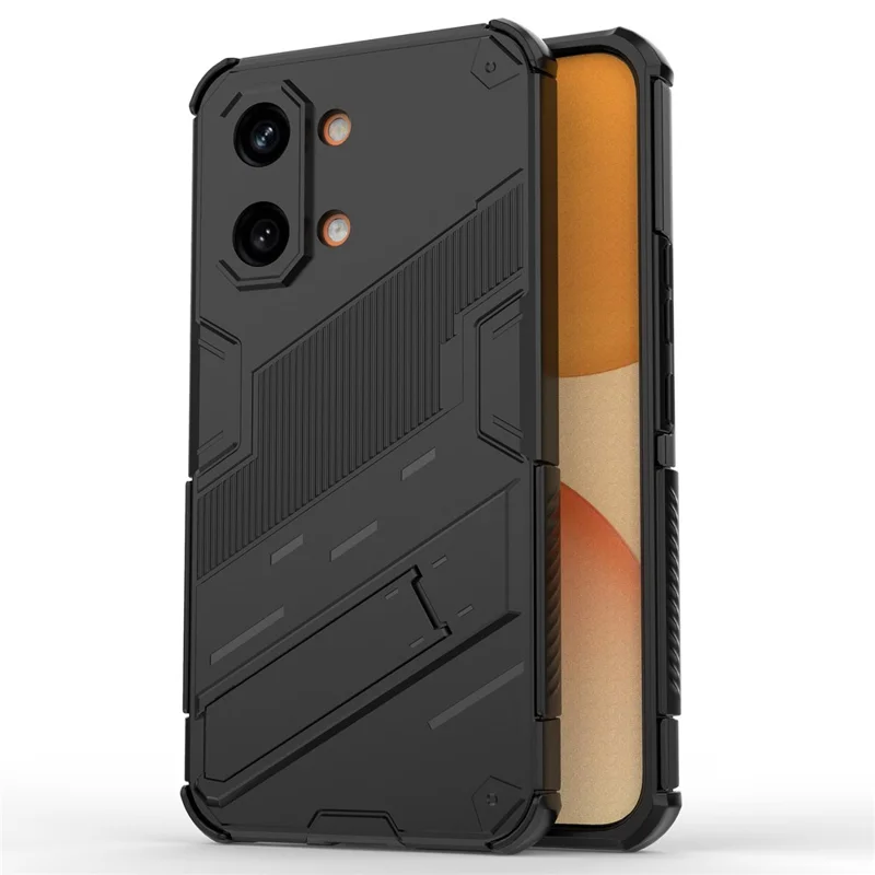 For Xiaomi Poco X8 Pro Max 5G  /  Redmi Turbo 5 Max 5G Case PC + TPU Shockproof Phone Cover with Kickstand - Black